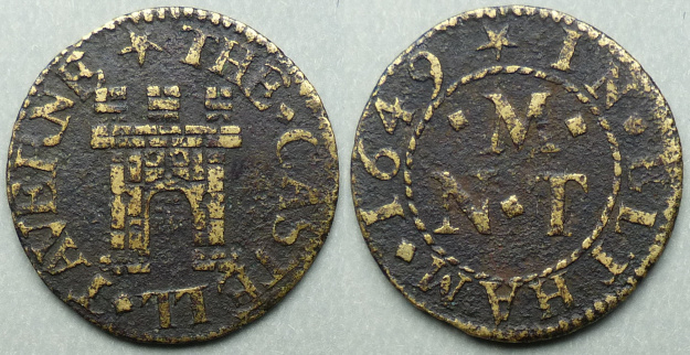 Eltham, N M (T) THE CASTELL TAVERNE 1649 farthing